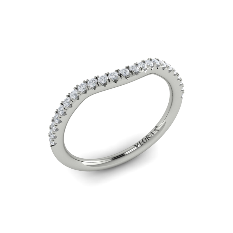 Curved Stackable Wedding Band