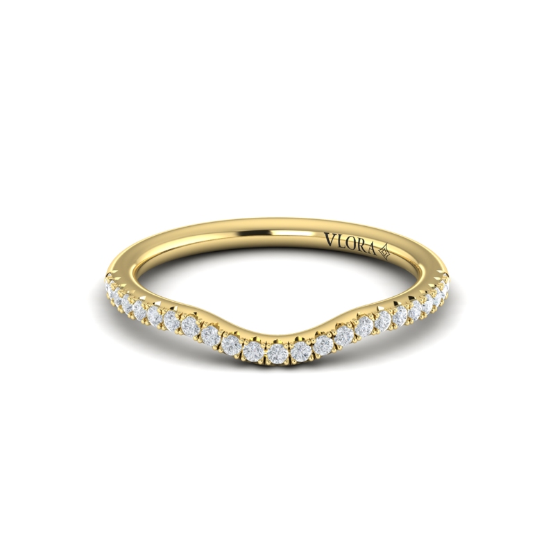 Curved Stackable Wedding Band