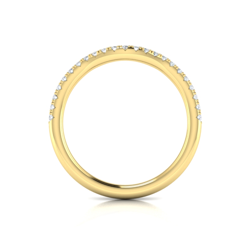 Curved Stackable Wedding Band