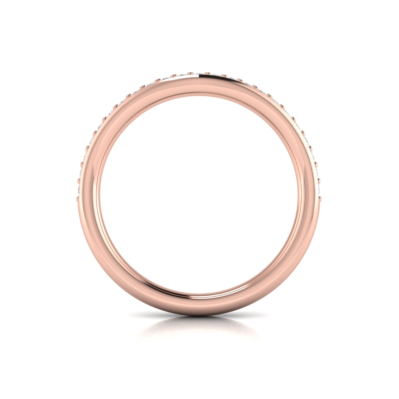 Diamond Contour Wedding Band