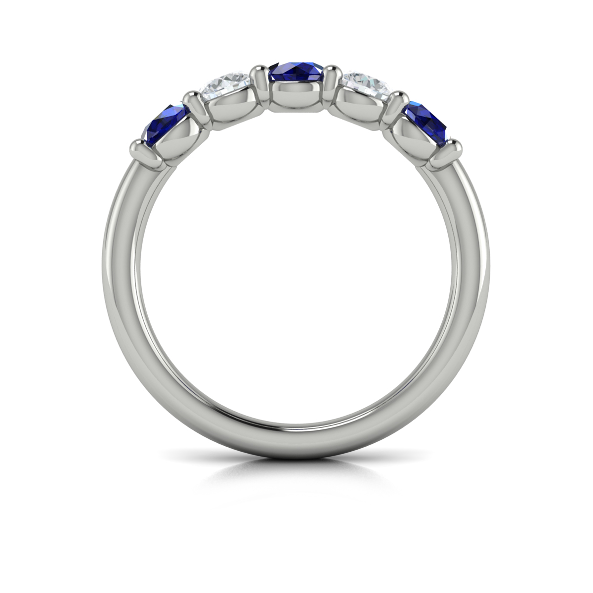 Sapphire and Diamond Band