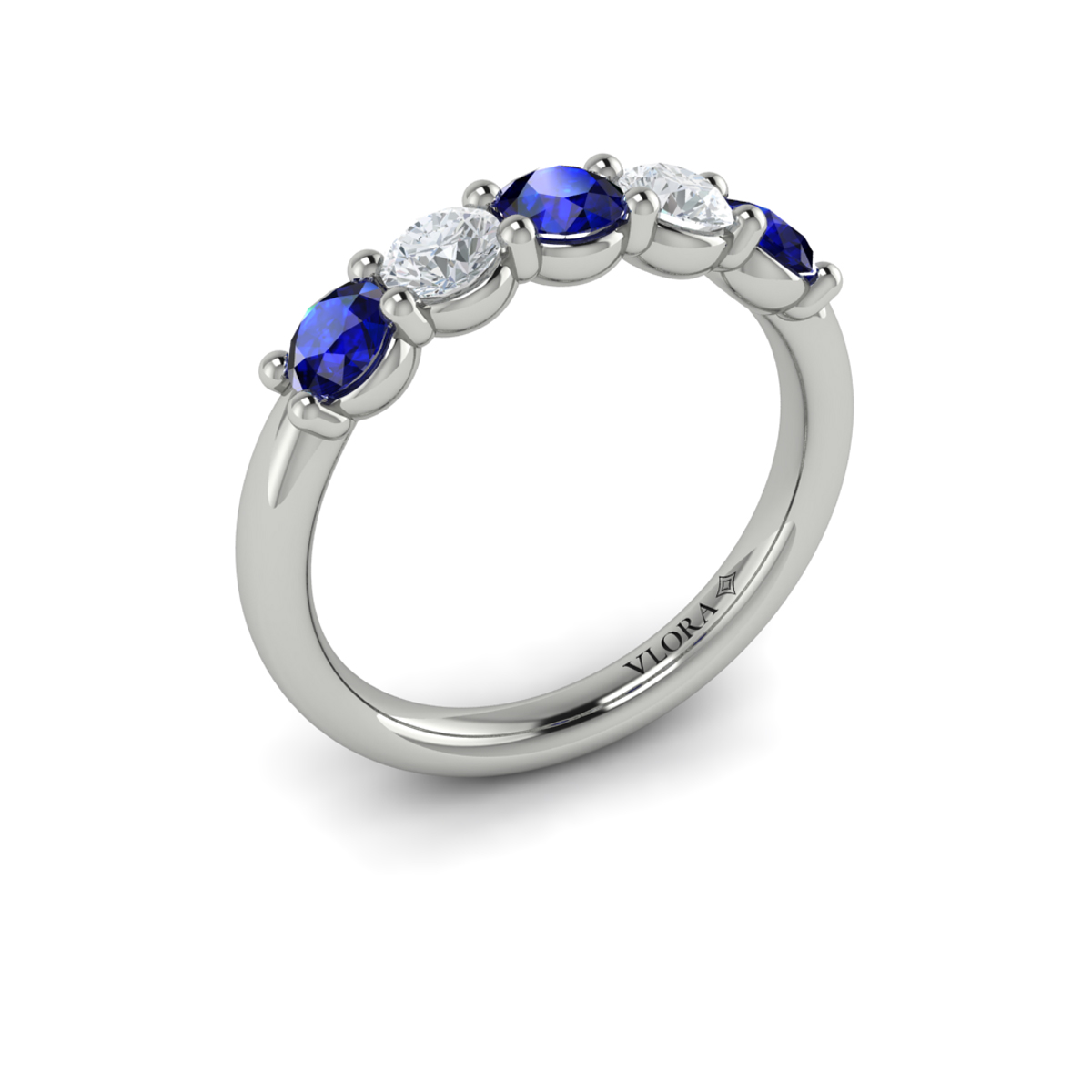 Sapphire and Diamond Band