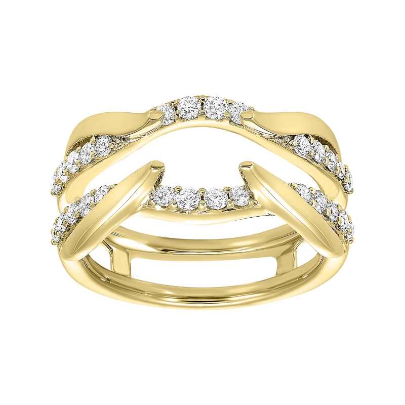 14Kt Yellow Gold Diamond 1/2Ctw Insert Ring