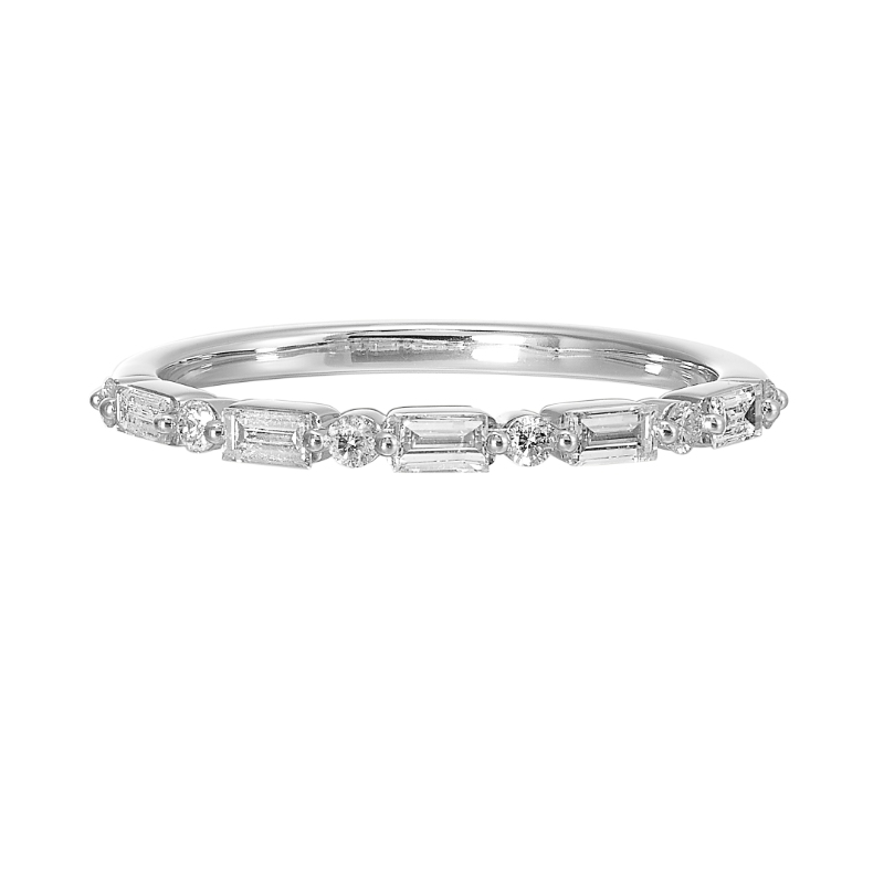 14Kt White Gold Diamond 1/4Ctw Ring