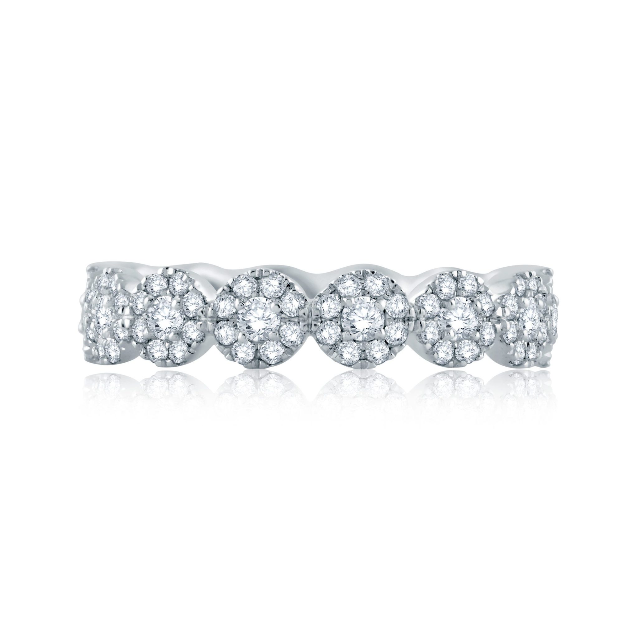 Platinum And Diamond Band Ring
