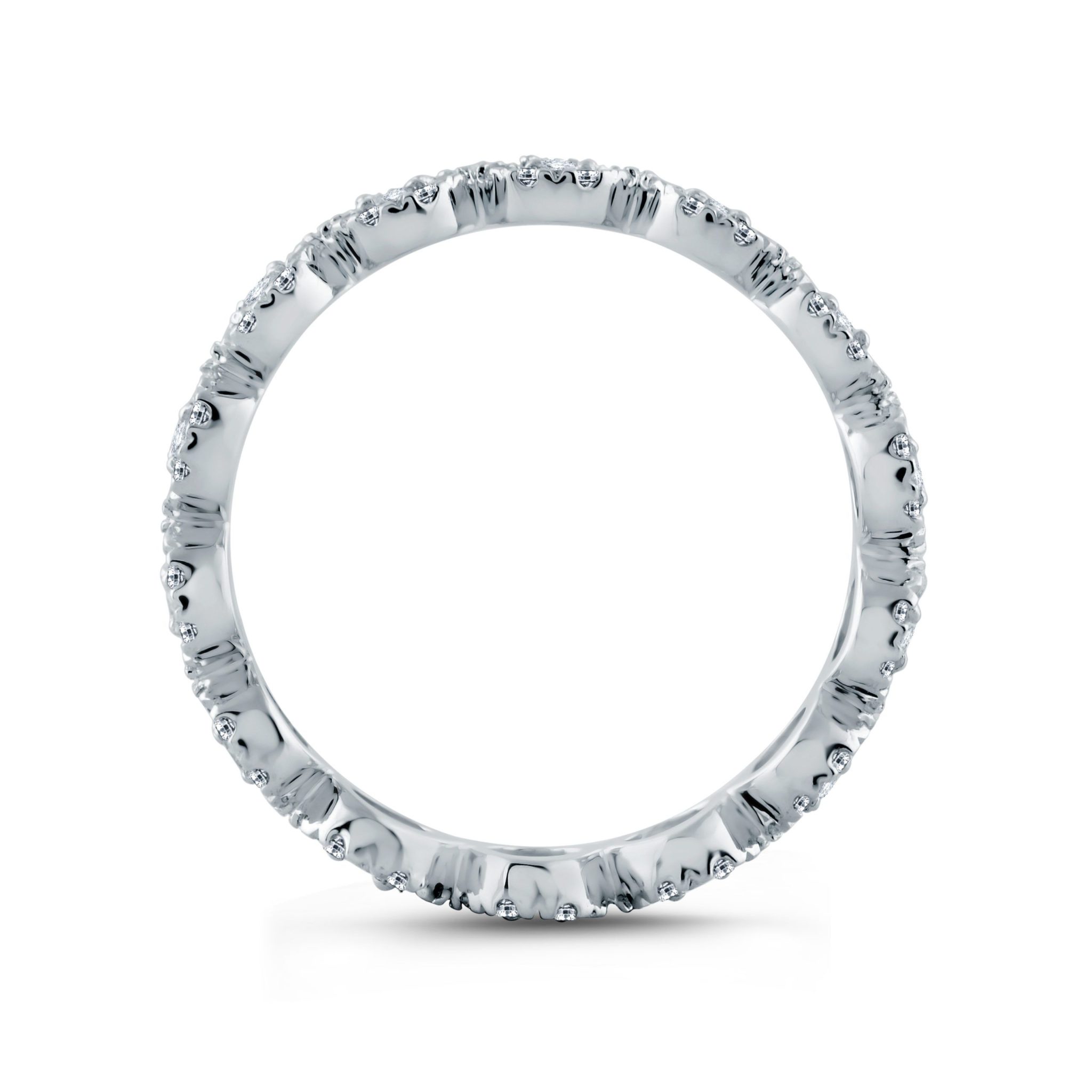 Platinum And Diamond Band Ring