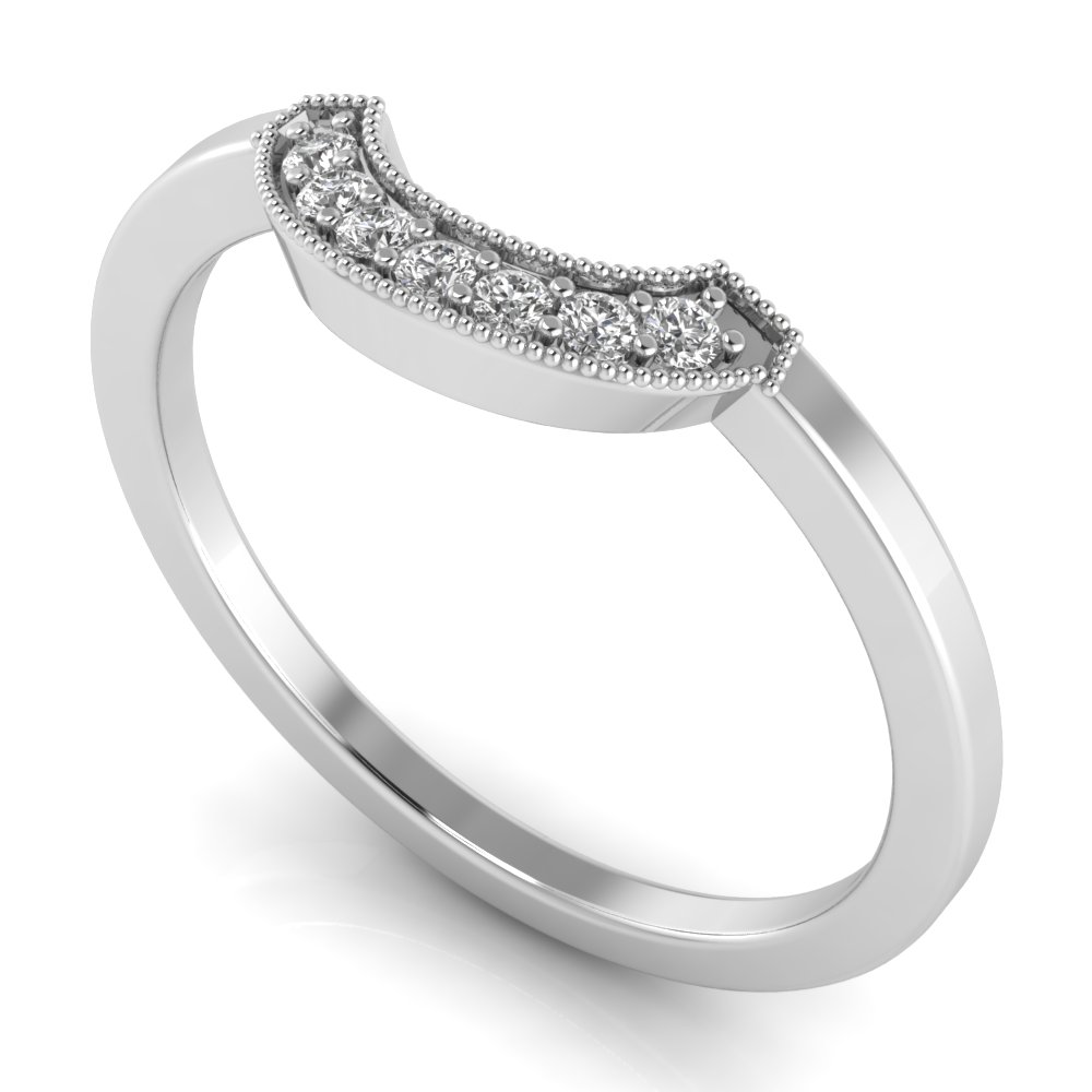 Roman Arch Millgrain Tiara Band