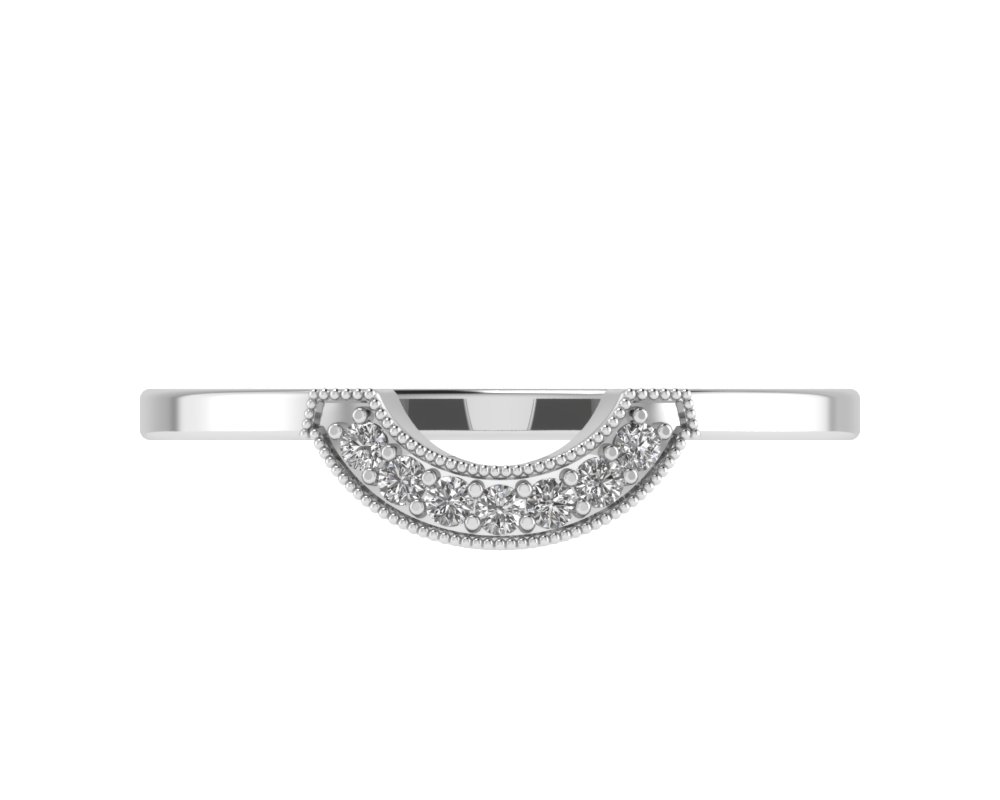 Roman Arch Millgrain Tiara Band