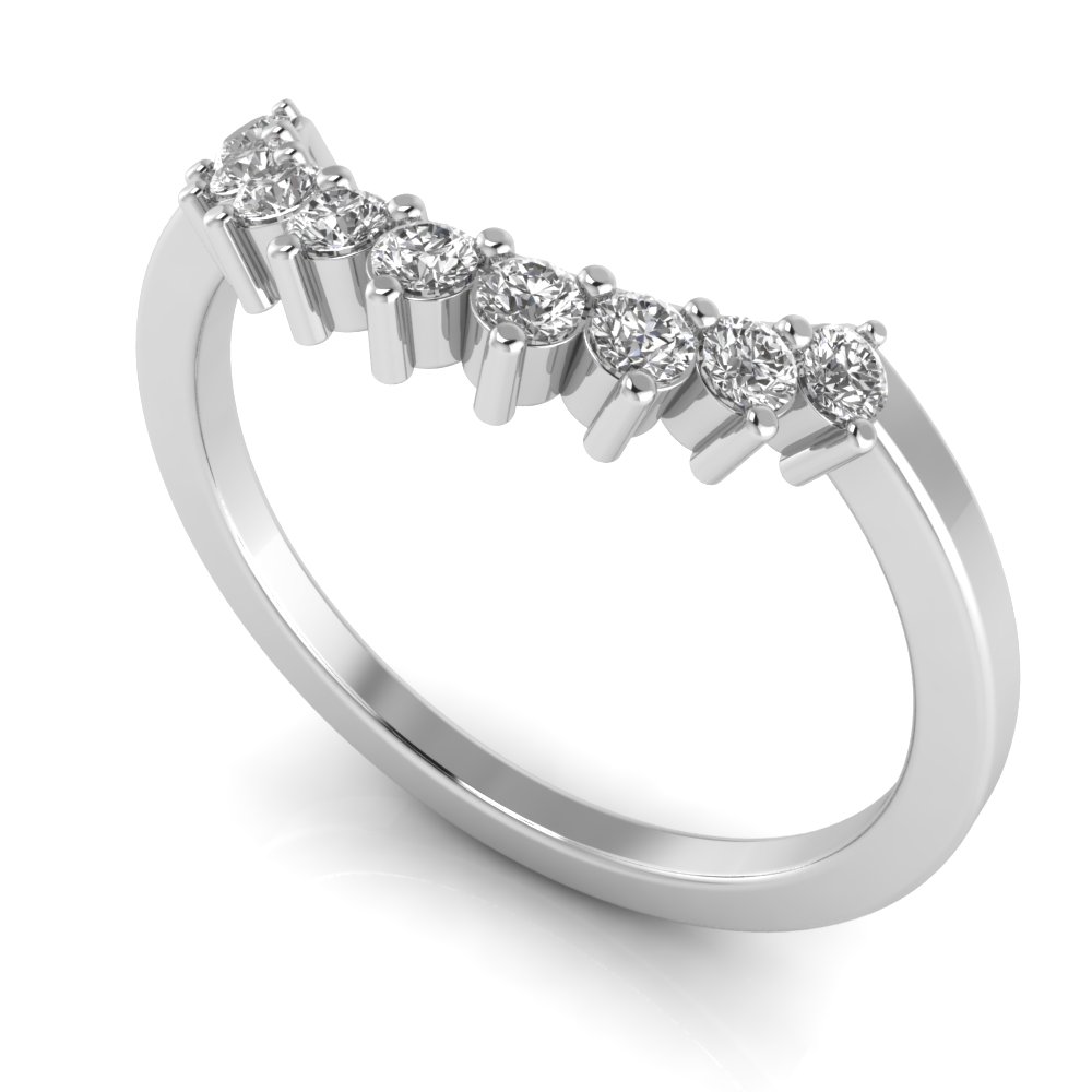 Prong Nine Stone Tiara Band