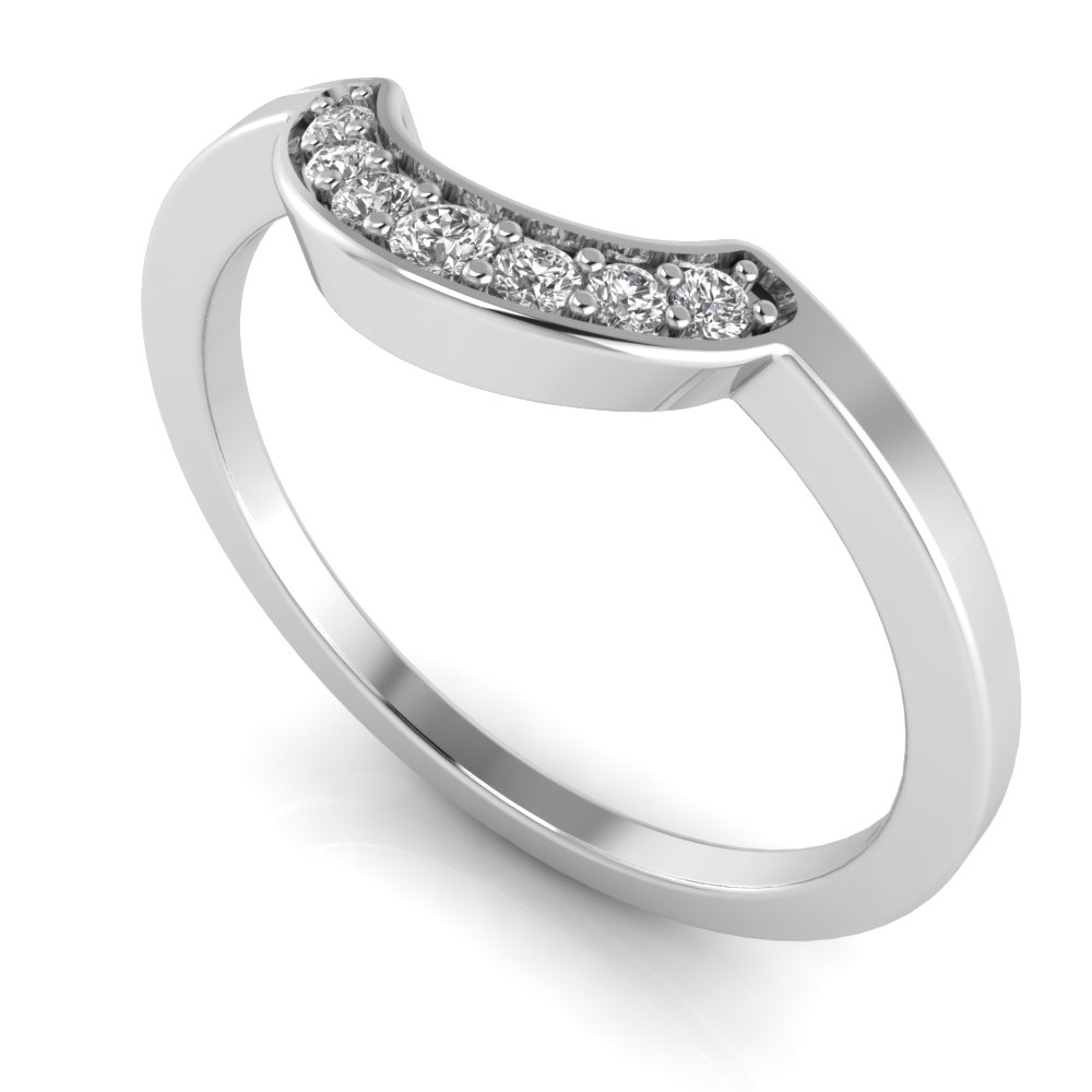 Roman Arch Channel Set Tiara Band