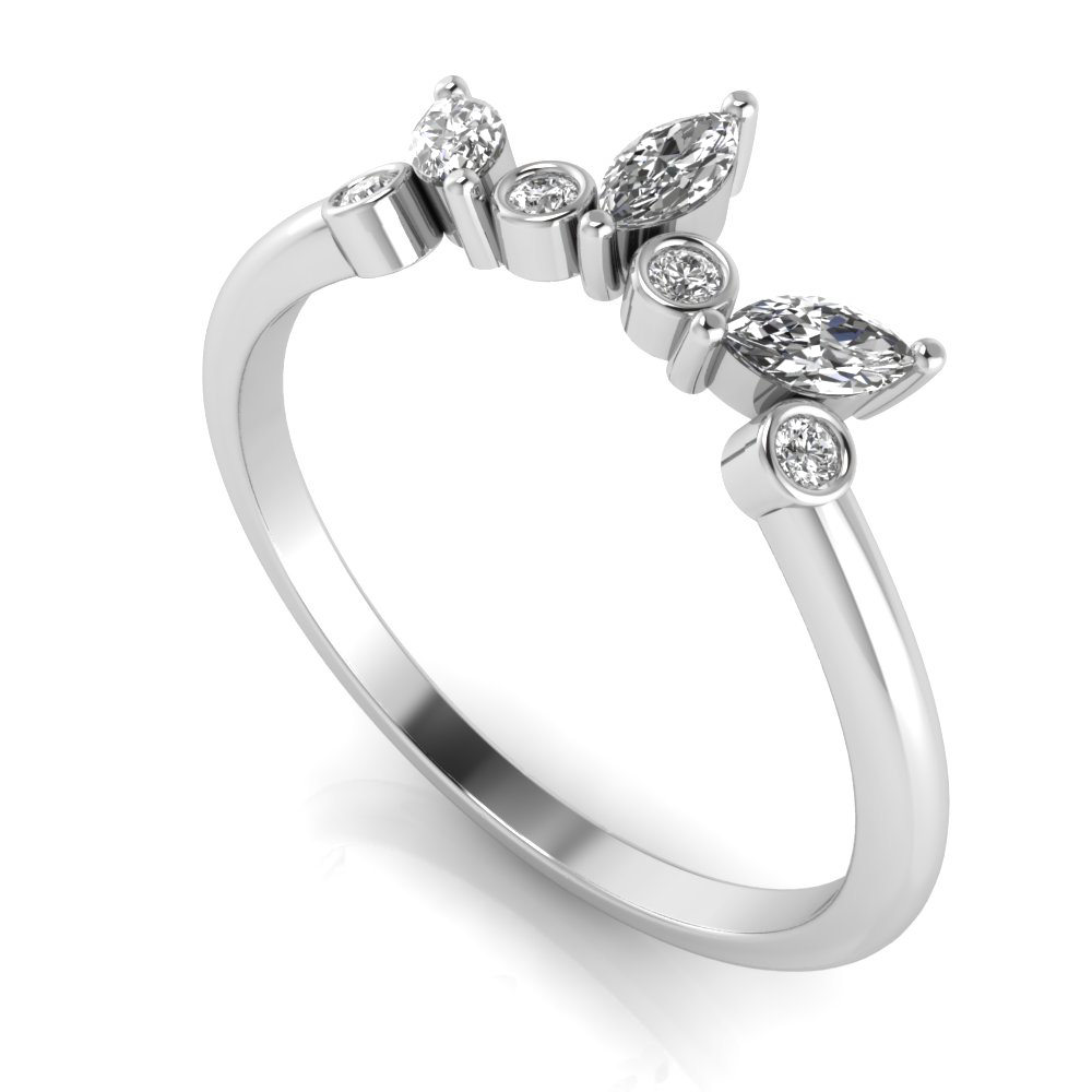 Sunburst Alternating Tiara Band