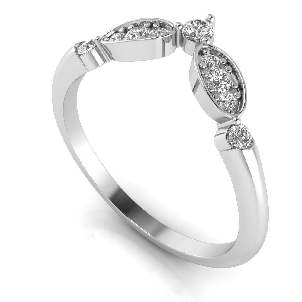 Art Deco Chevron Tiara Band
