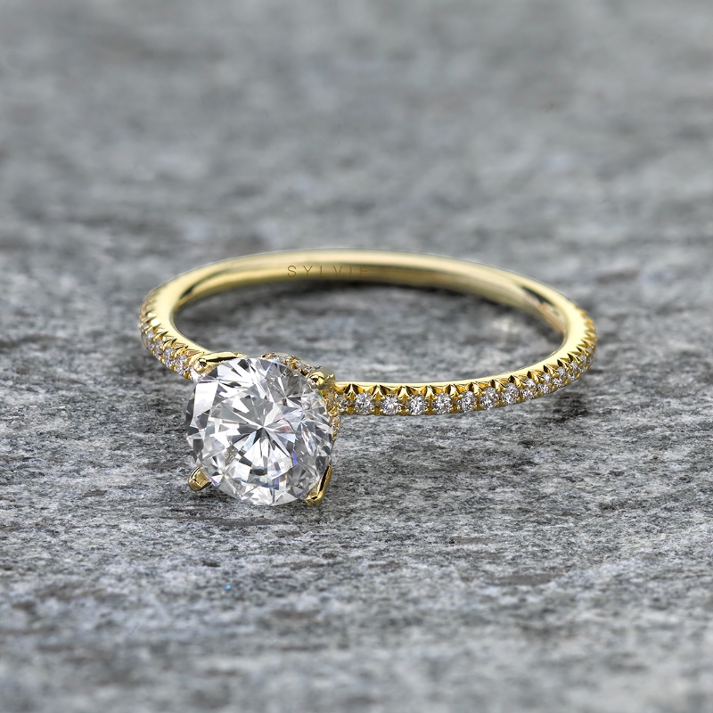 Classic Pave Engagement Ring - Erseline