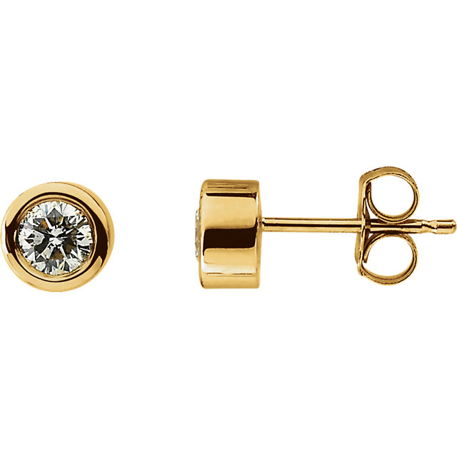 14kt Yellow 1/3 CTW Diamond Earrings