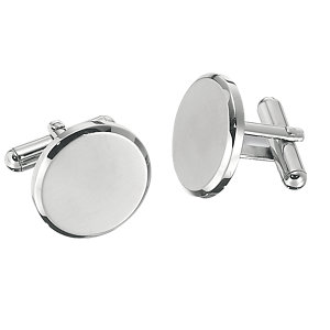 Stainless Steel Round Cuff Links
