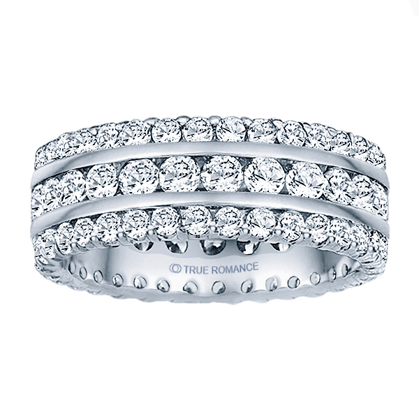 Etr318-14k White Gold Eternity Band