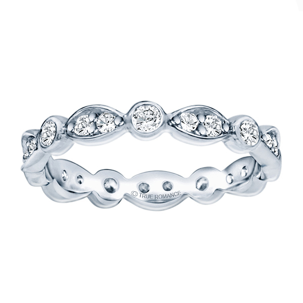 Etr803-14k White Gold Eternity Band