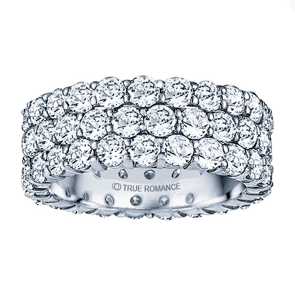 Etr902-14k White Gold Eternity Band
