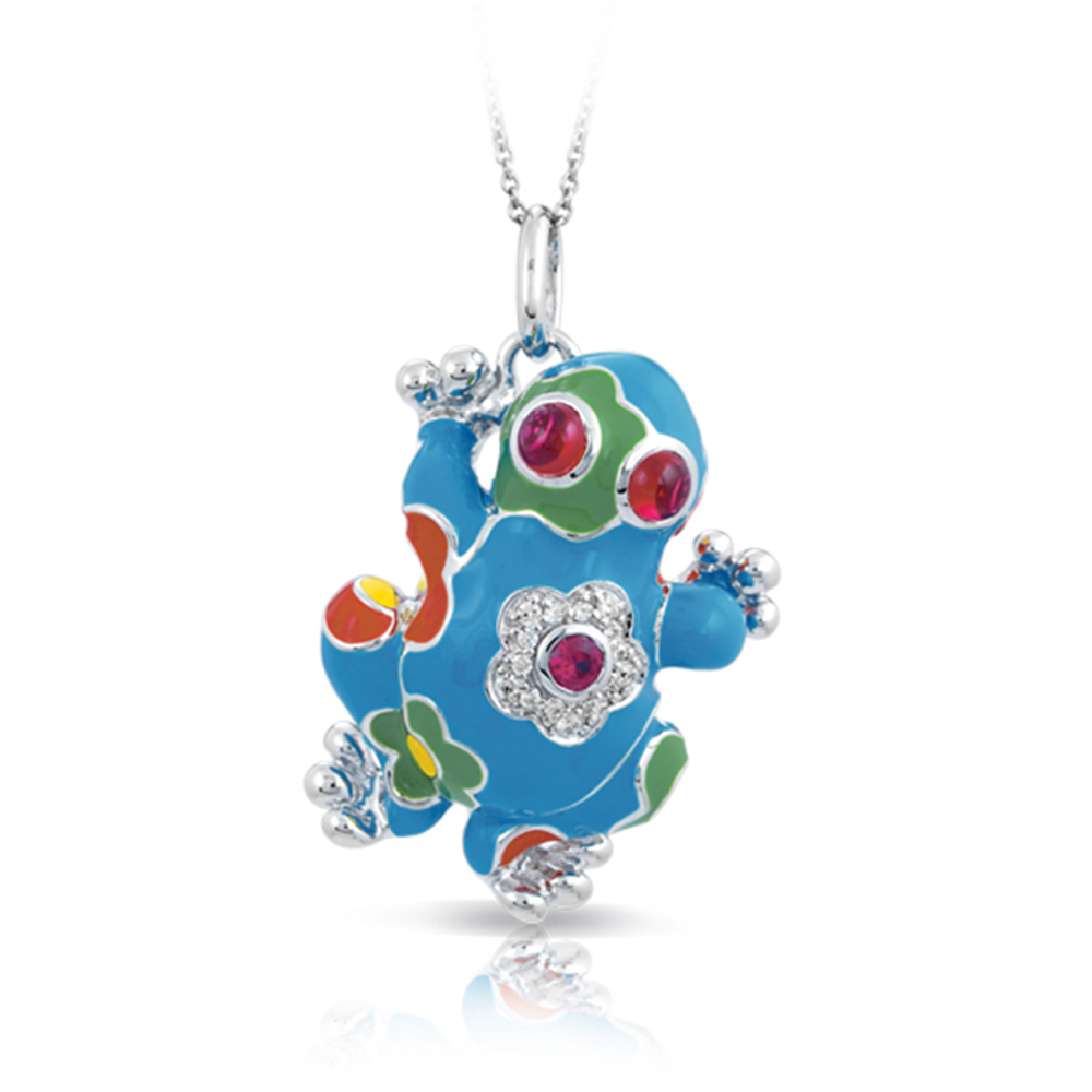 Lucky Frog Turquoise Pendant