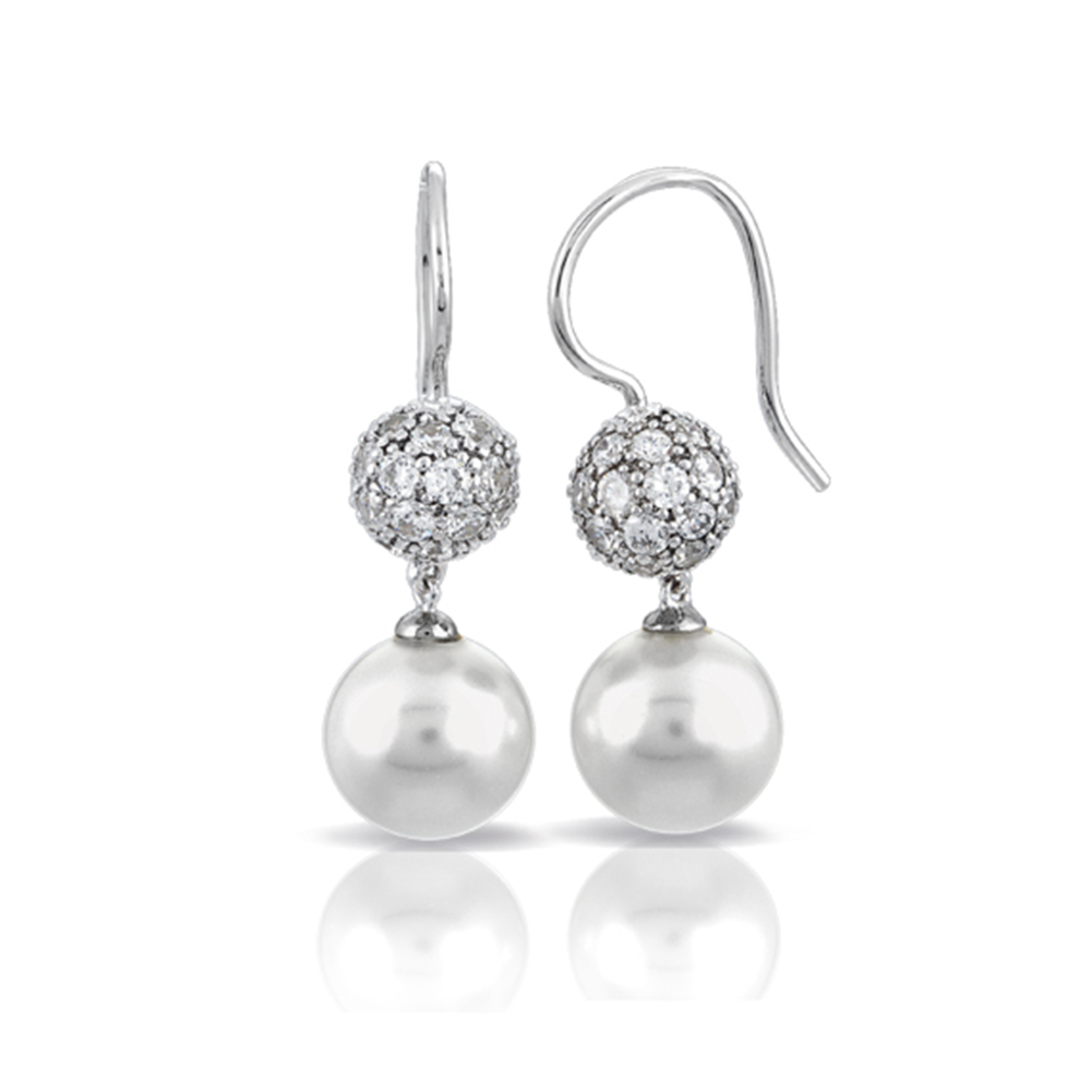 Luxury White Earrings
