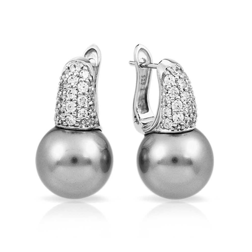 Pearl Candy Grey Earrings