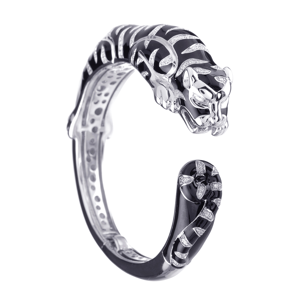 Tigre Black Bangle