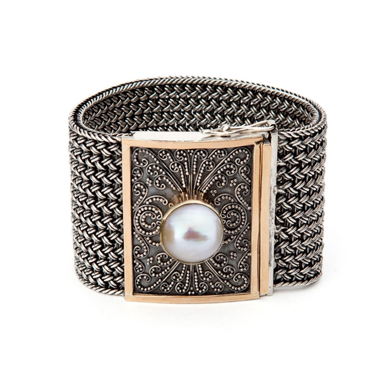 Wide Woven Bracelet From The Classic Collection