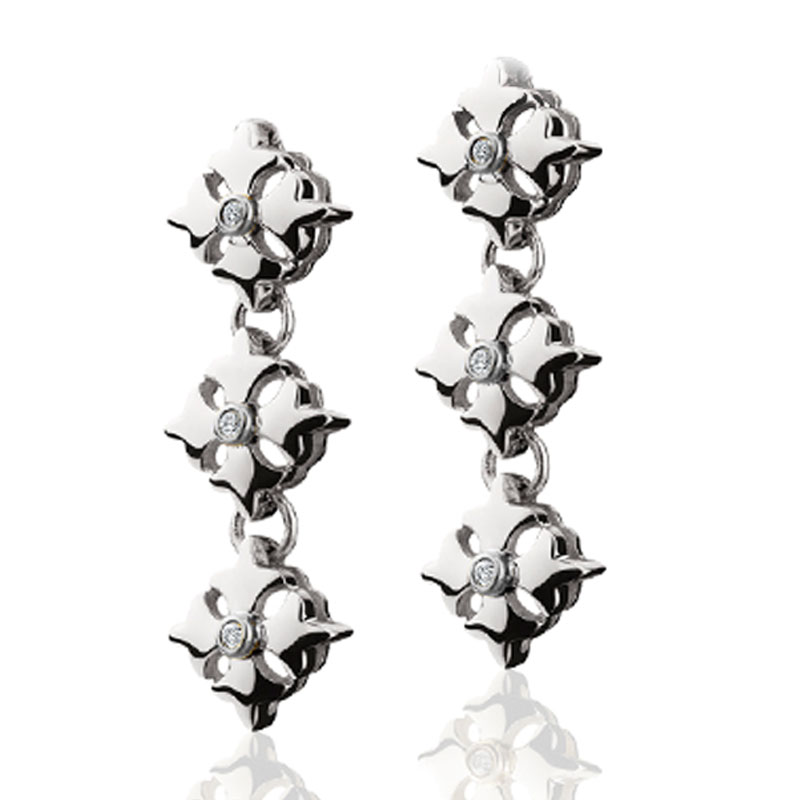 Logo Link Earrings From The Signature Collection