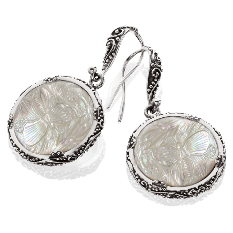 Samantha Drop Earrings From The Mother Of Pearl Collection
