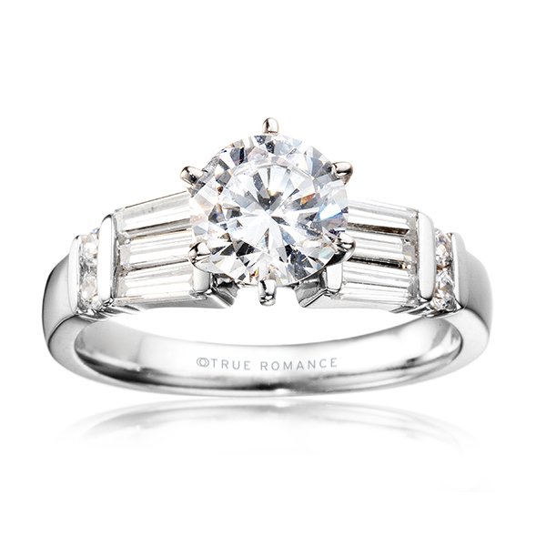 Me361-14k White Gold Engagement Ring From Nostalgic Collection