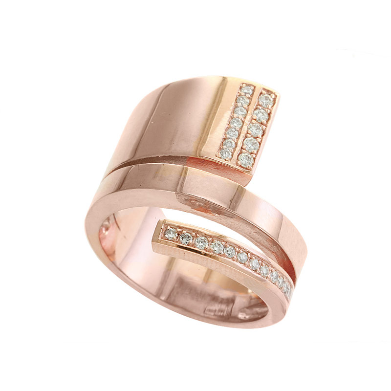 EFFY 14K Rose Gold Diamond Ring