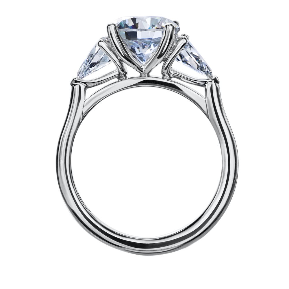 Three Stone Engagement Ring Mounting