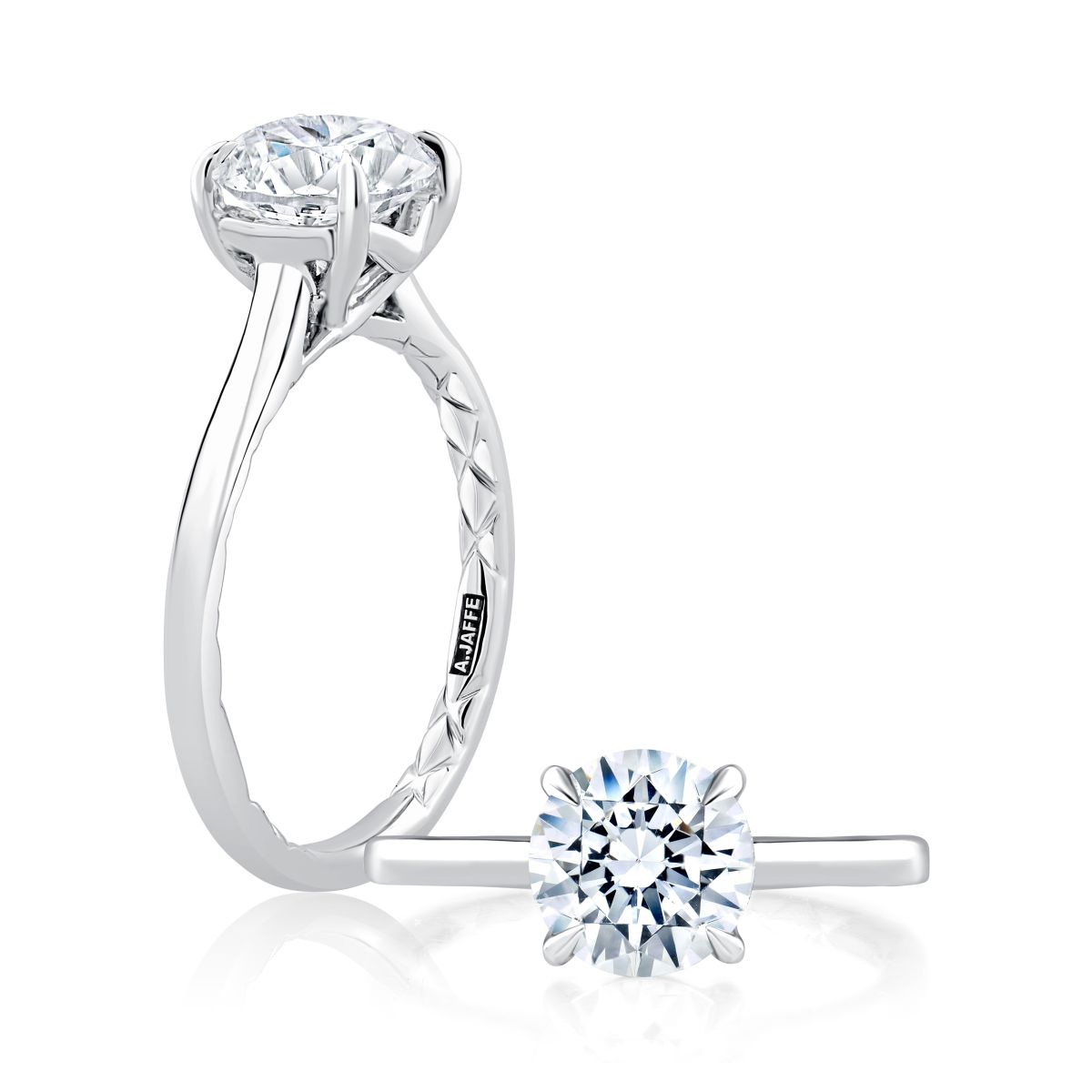 Platinum Solitaire Engagement Ring Mounting