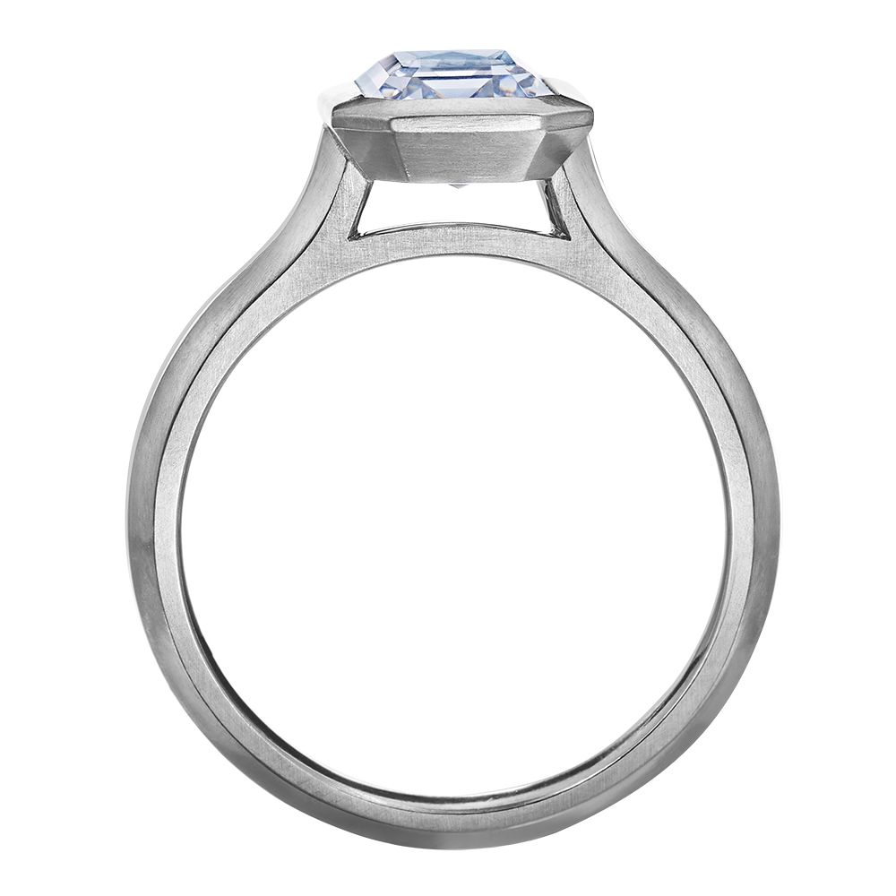 Platinum Bezel Set Solitaire