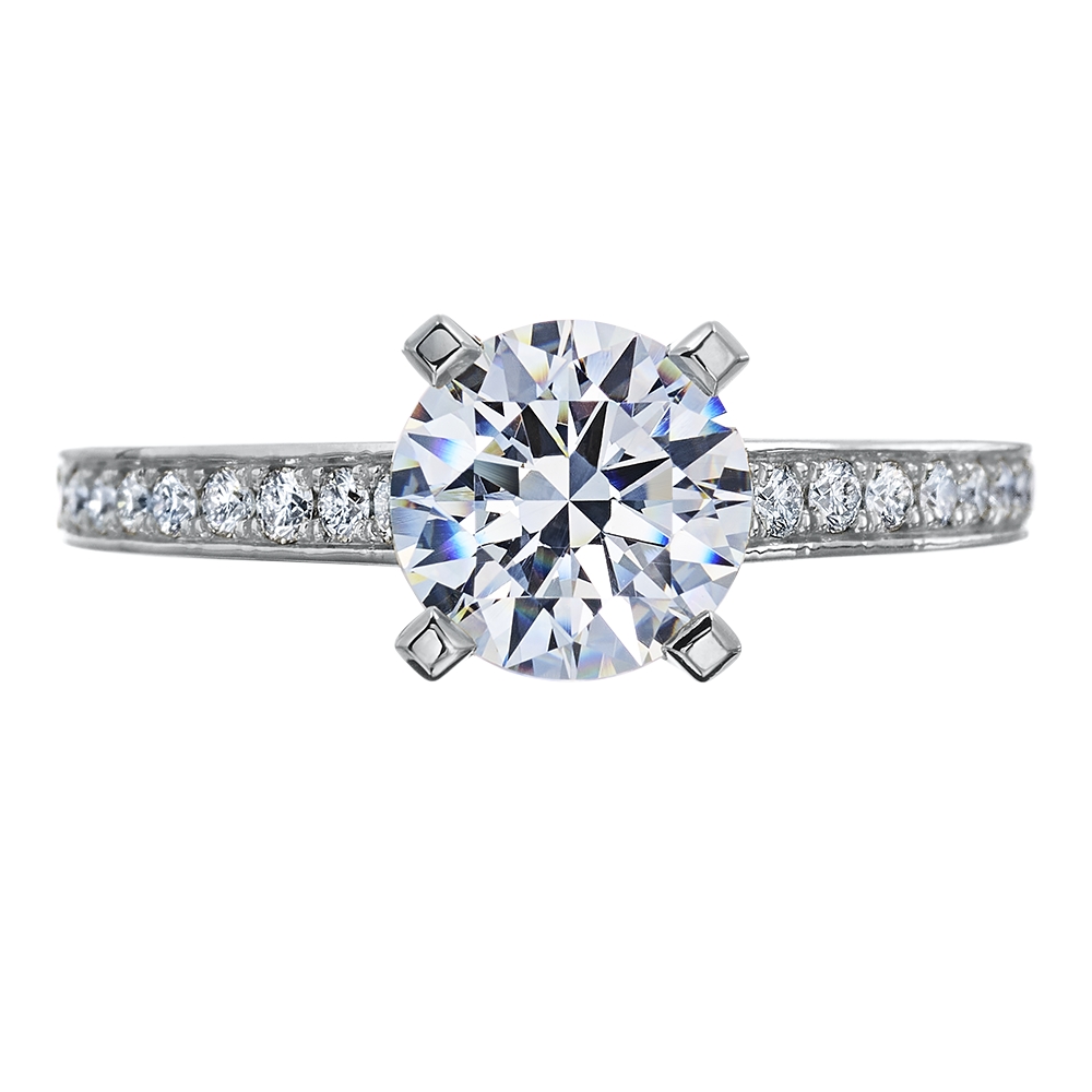 Platinum and Diamond Engagement Ring Mounting