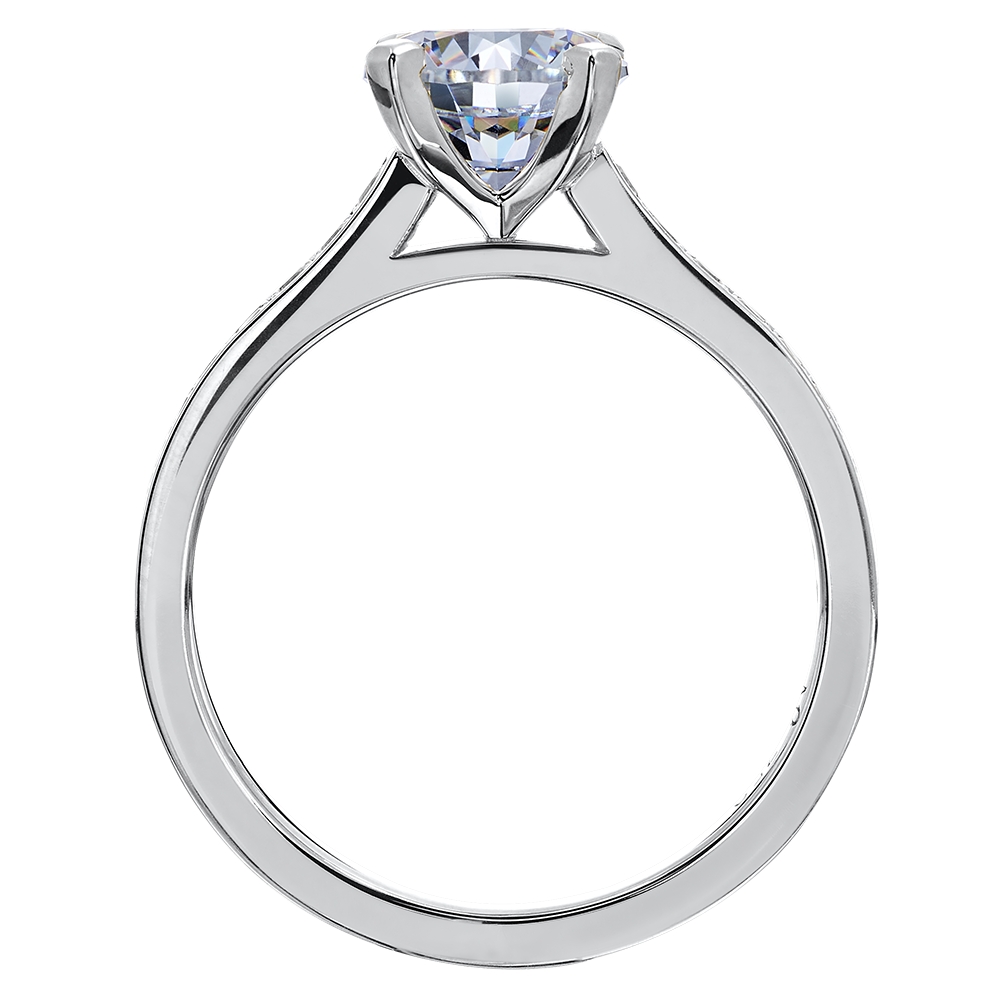 Platinum and Diamond Engagement Ring Mounting