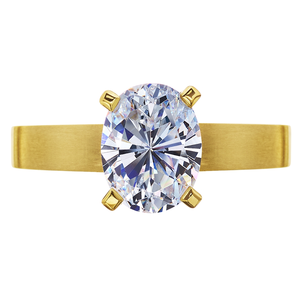 Yellow Gold Solitaire Engagement Ring