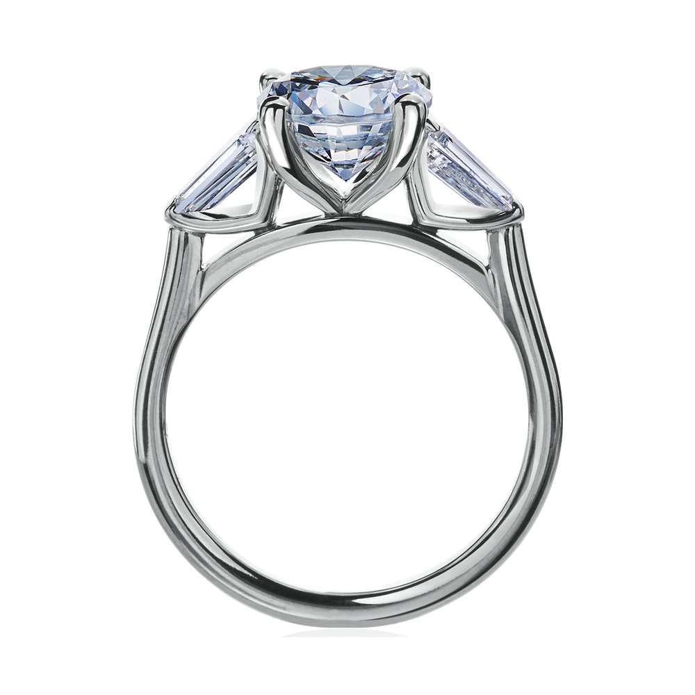 Three Stone Engagement Ring Mounting