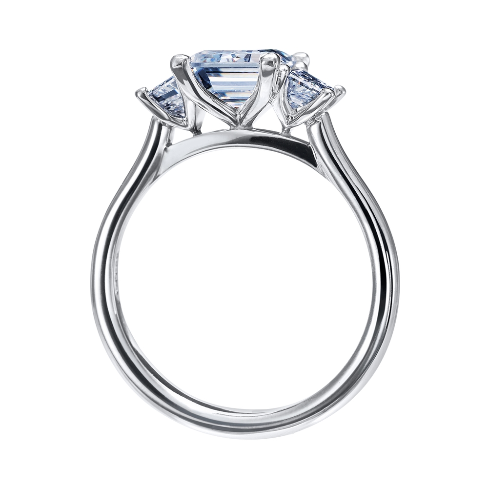 Three Stone Engagement Ring Mounting