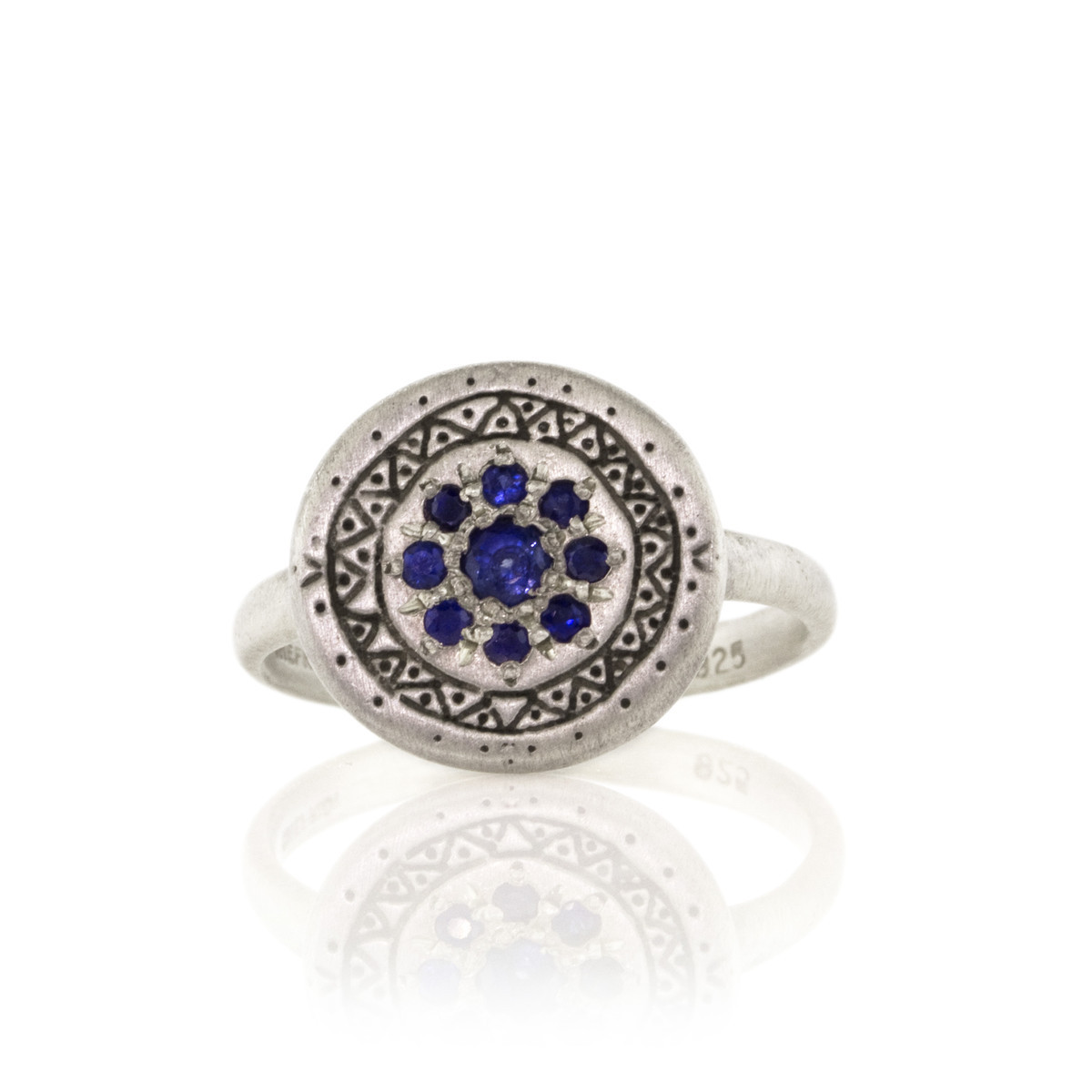 Sterling Silver and Sapphire Memories Ring