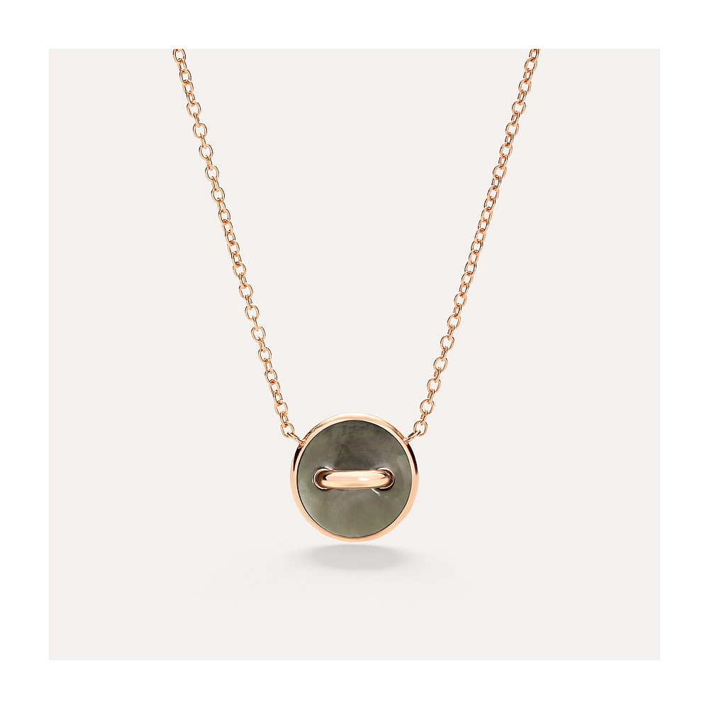 Pom Pom Dot Necklace with Pendant
