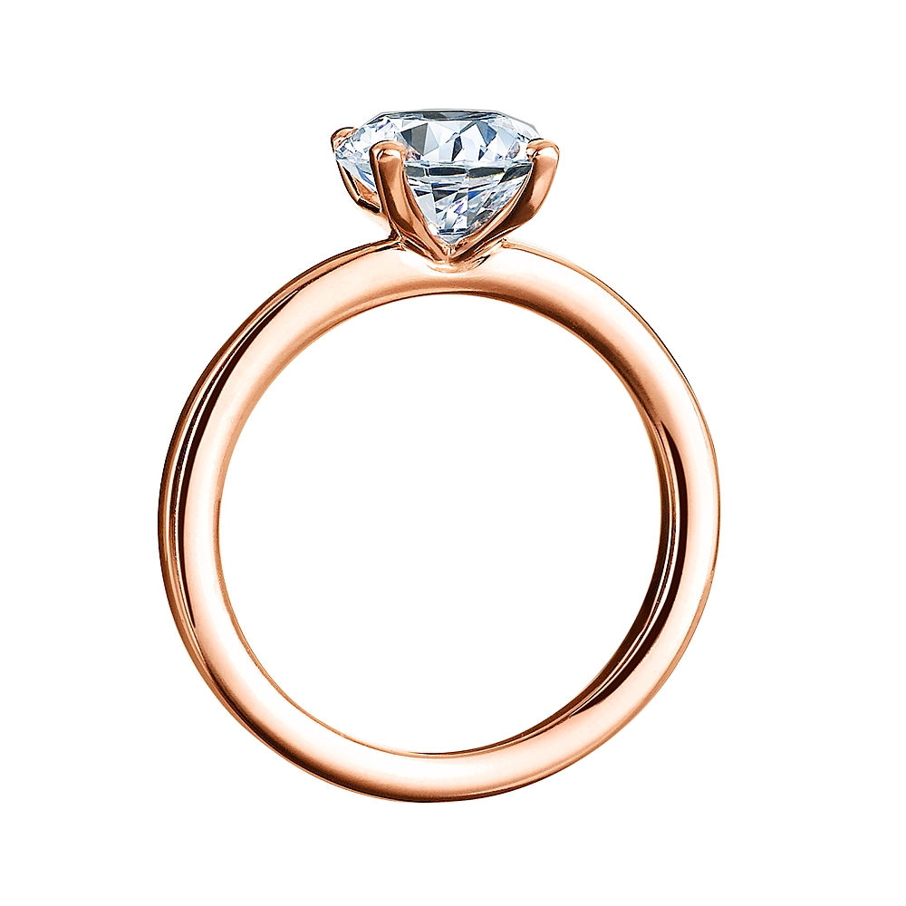 Rose Gold Solitaire Engagement Ring Mounting