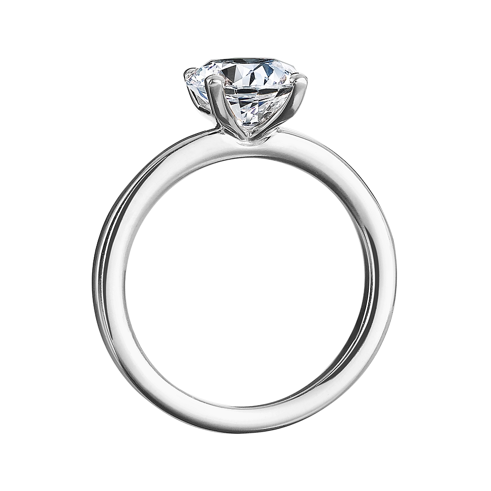 Platinum Solitaire Engagement Ring Mounting