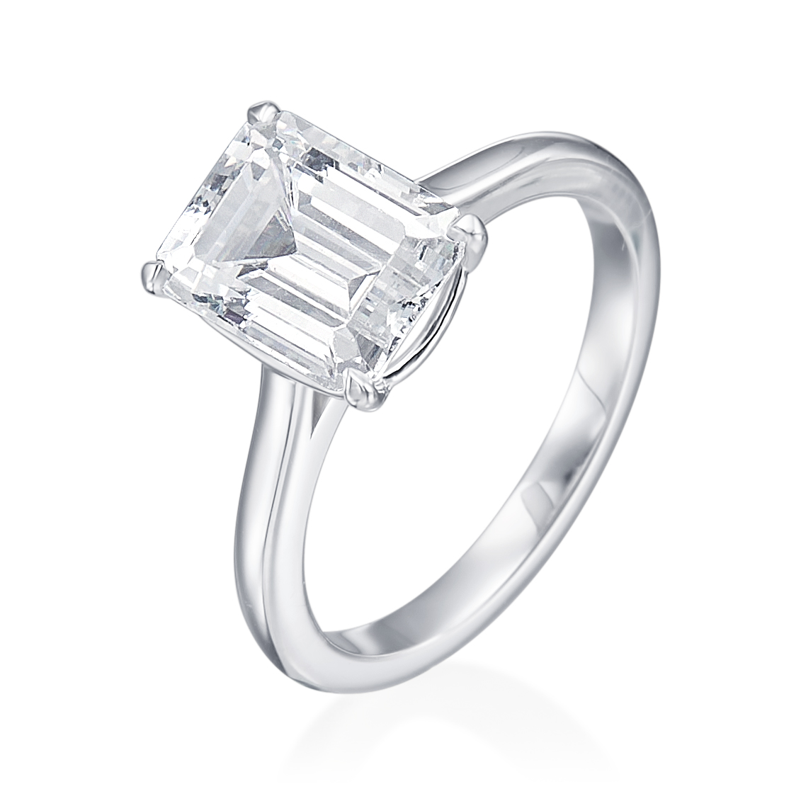 Platinum Solitaire Engagement Ring Mounting