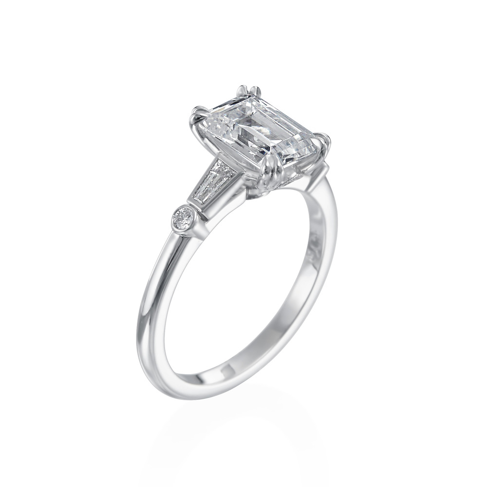 Platinum and Diamond Engagement Ring Mounting