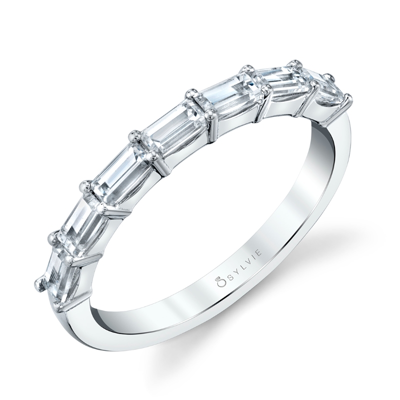 Vintage Baguette Wedding Band