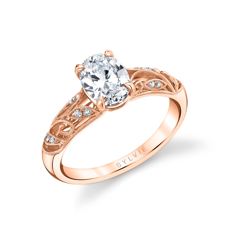 Oval Cut Modern Vintage Engagement Ring - Roial