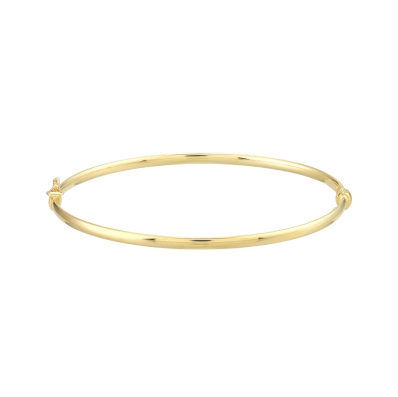 Polished Bangle in 14K Yellow Gold