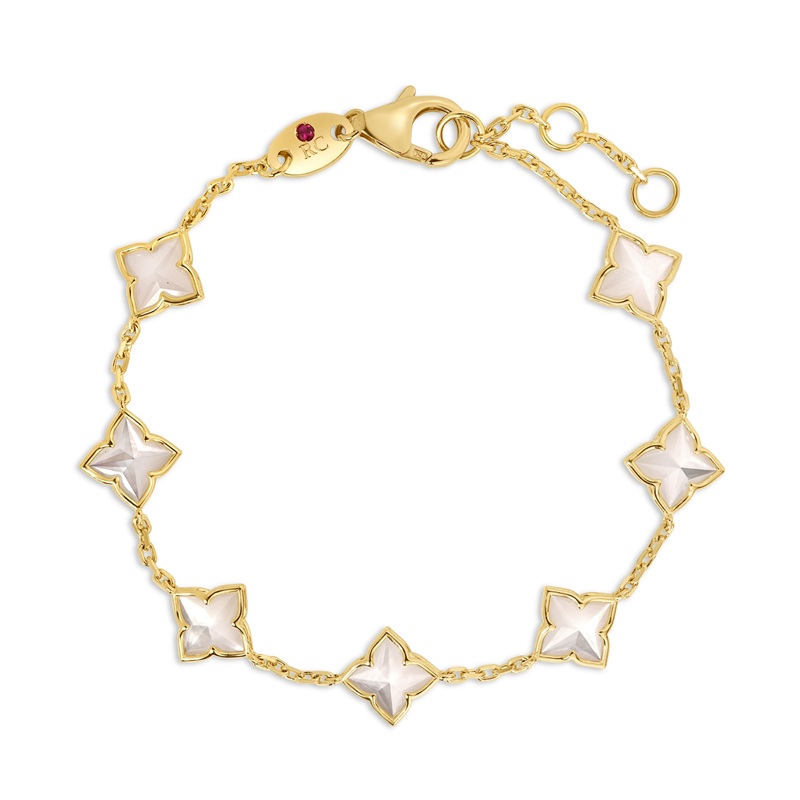 Roberto Coin 18K Venetian Princess Mother of Pearl Flower Bracelet