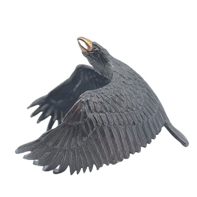 Eagle Cuff in Sterling Silver and 18KY Gold